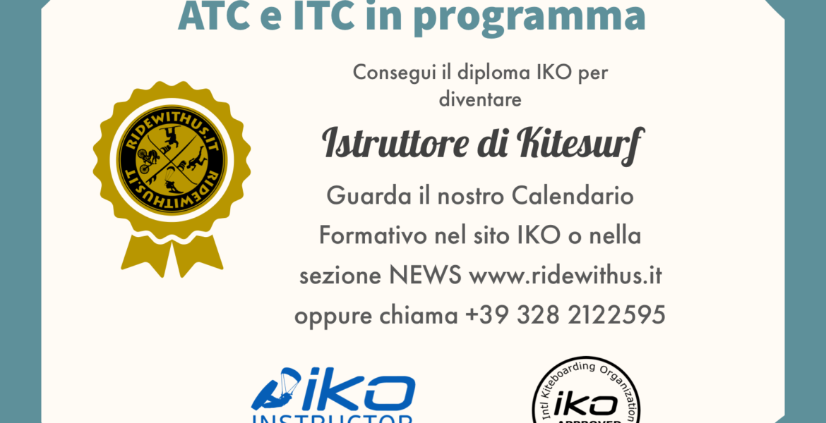 Istruttore kitesurf ATC e ITC IKO