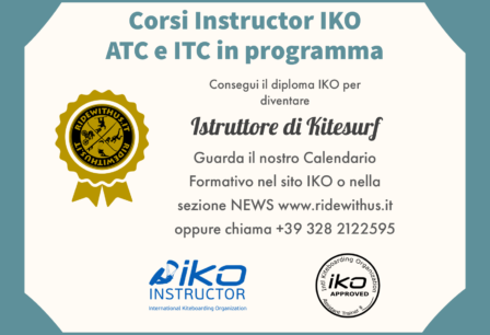 Istruttore kitesurf ATC e ITC IKO